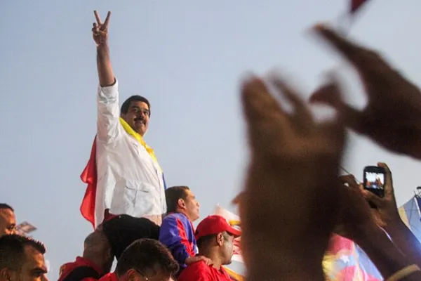 Nicolás Maduro at a public event